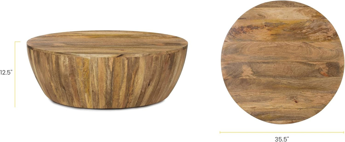 POLY & BARK Goa Coffee Table, Natural : Home & Kitchen