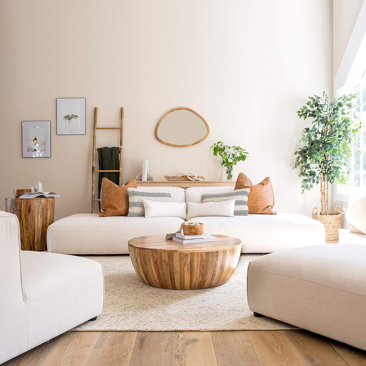 POLY & BARK Goa Coffee Table, Natural : Home & Kitchen