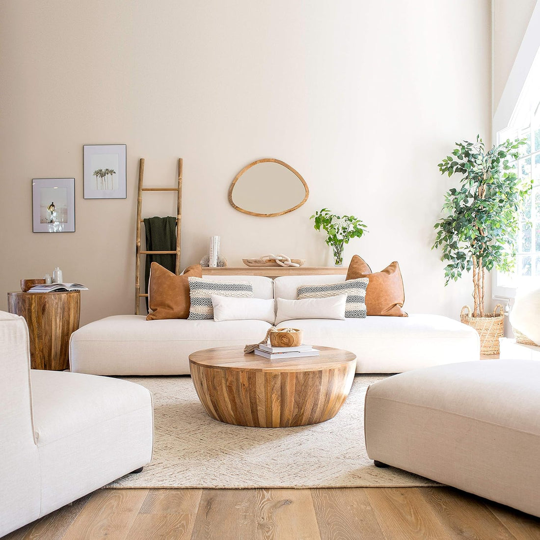 POLY & BARK Goa Coffee Table, Natural : Home & Kitchen