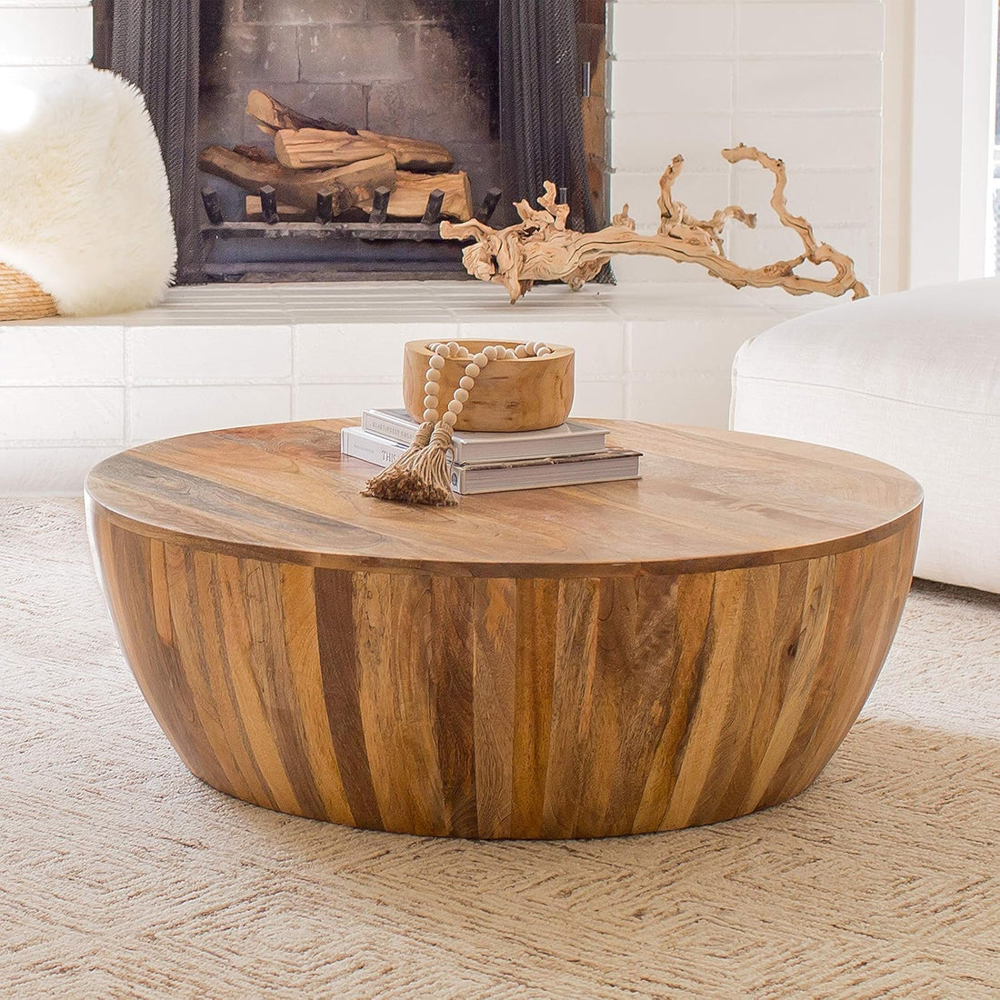 POLY & BARK Goa Coffee Table, Natural : Home & Kitchen