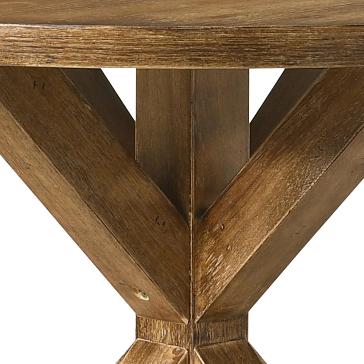 Henninger Round Dining Table in Weathered Oak