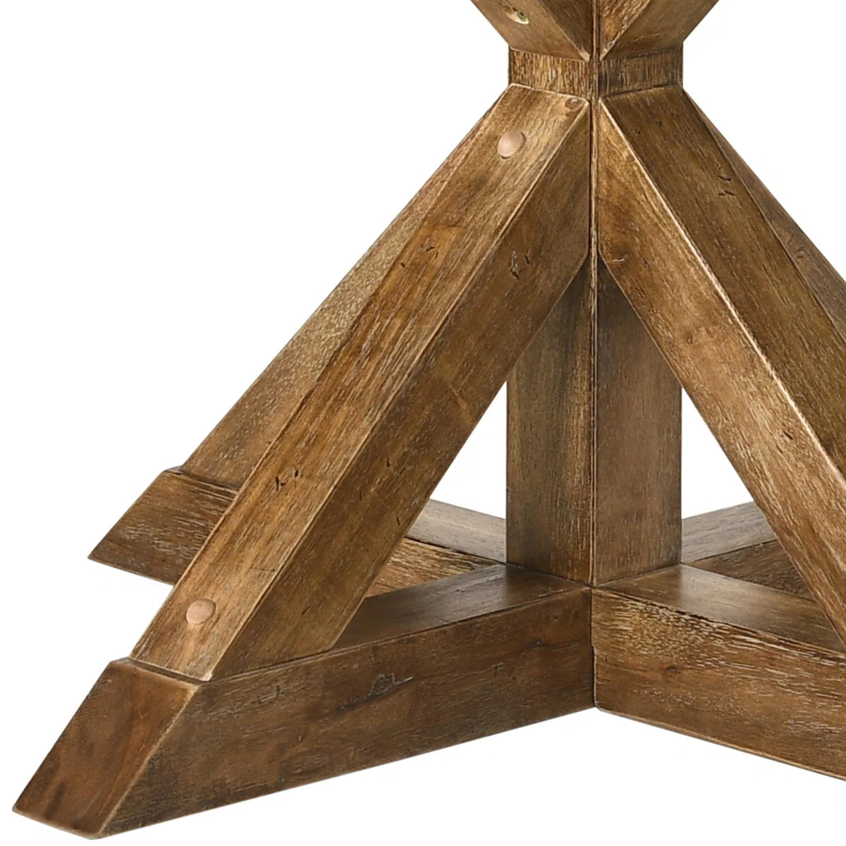 Henninger Round Dining Table in Weathered Oak