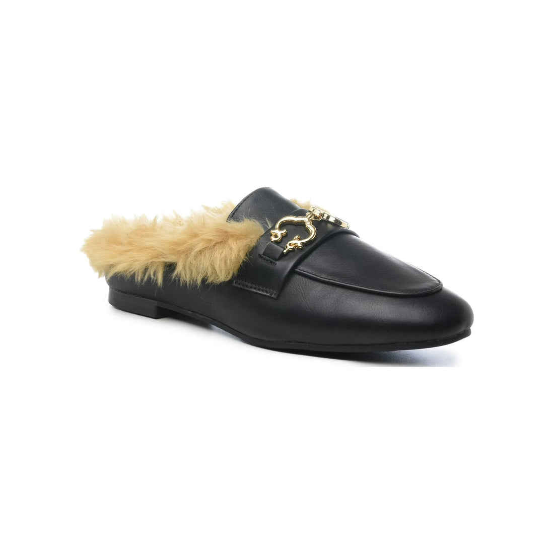 C. Wonder Women's Ariyah Faux Fur Lined Horsebit Mule