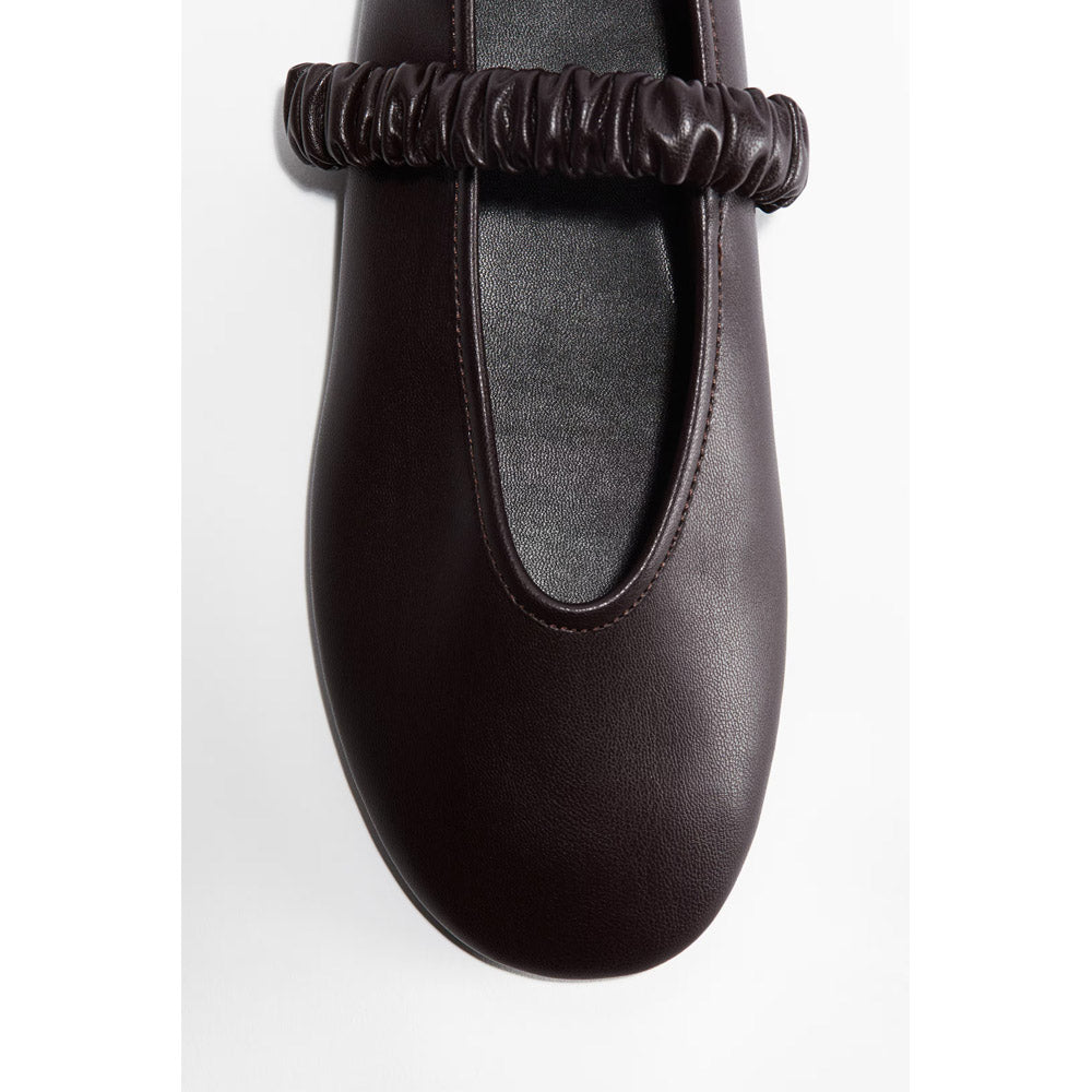 Ballet Flats with Scrunchie Detail